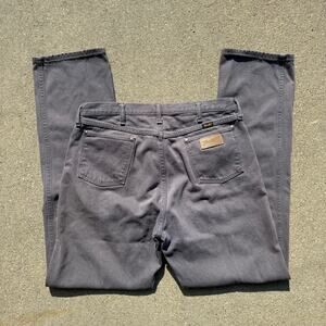 Vintage 80s 90s Wrangler Gray 13MWZ Cowboy Cut Original Fit Jeans 36x36